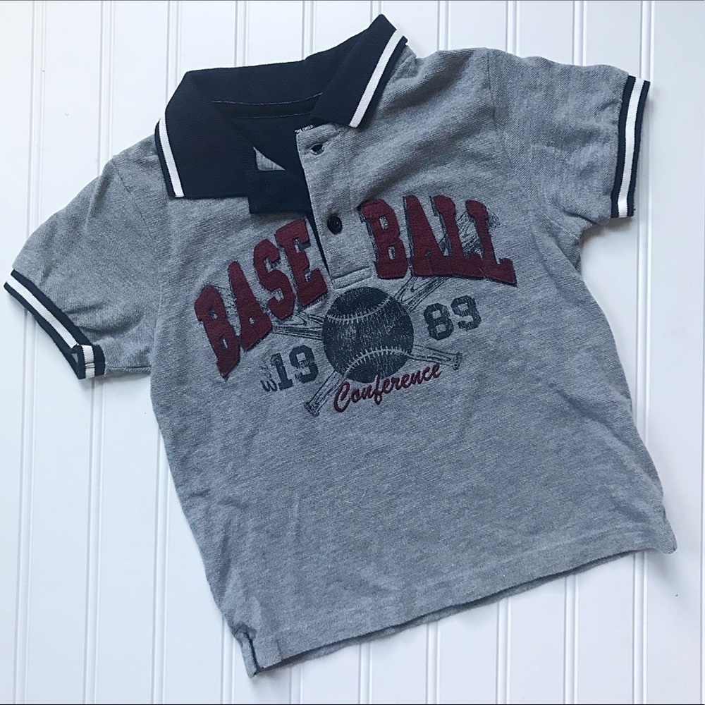 •Children’s Place• baseball pique polo shirt